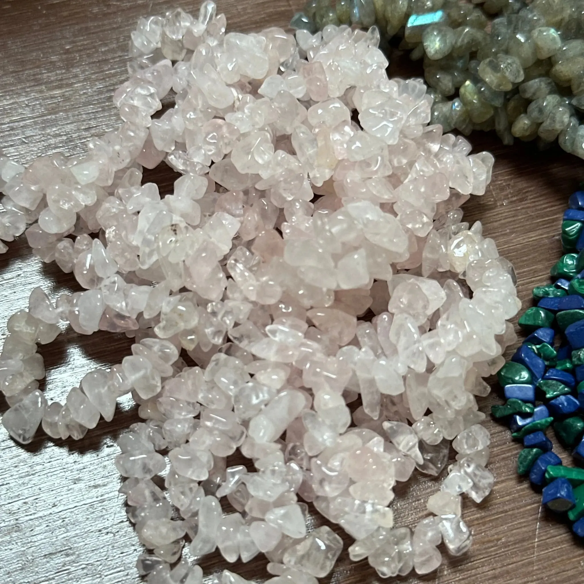Gemstone Chip Necklaces 33 nch