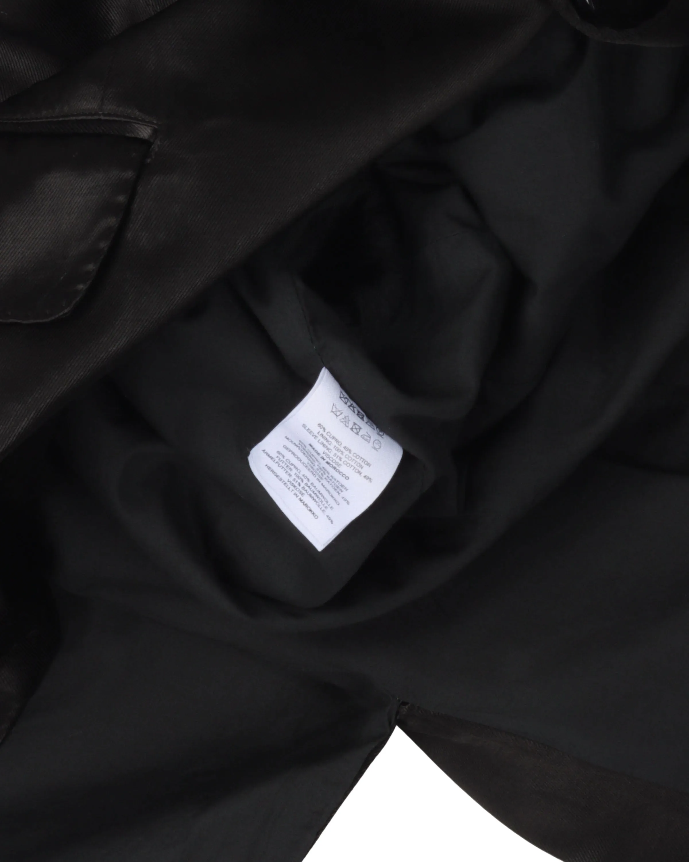 Gleaming Cupro Sample Blazer