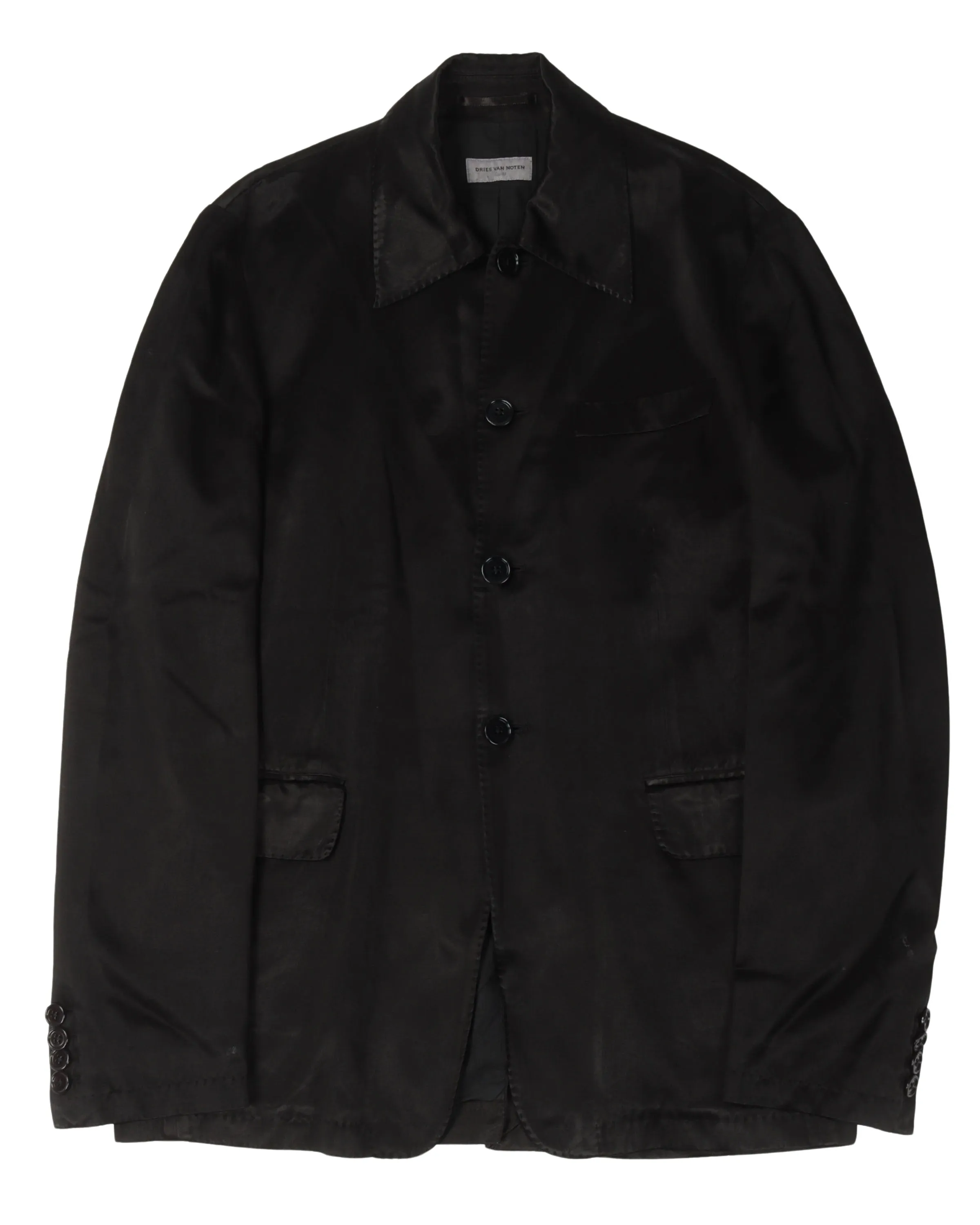 Gleaming Cupro Sample Blazer