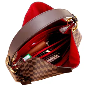 Graceful PM LV Purse Organizer Insert, 3mm Felt, Cherry Red Shaper/Liner/Protector, Only @AlgorithmBags® for Louis Vuitton