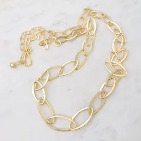 Graduated Leaf Shape Chain Necklace