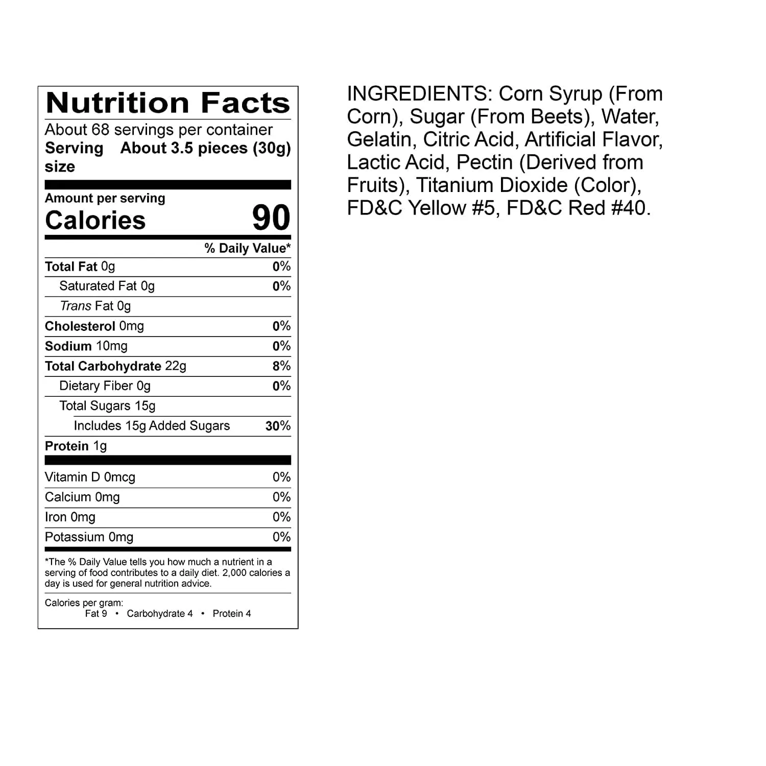Gummi Strawberry Banana Rings 4.5 lb. Bag
