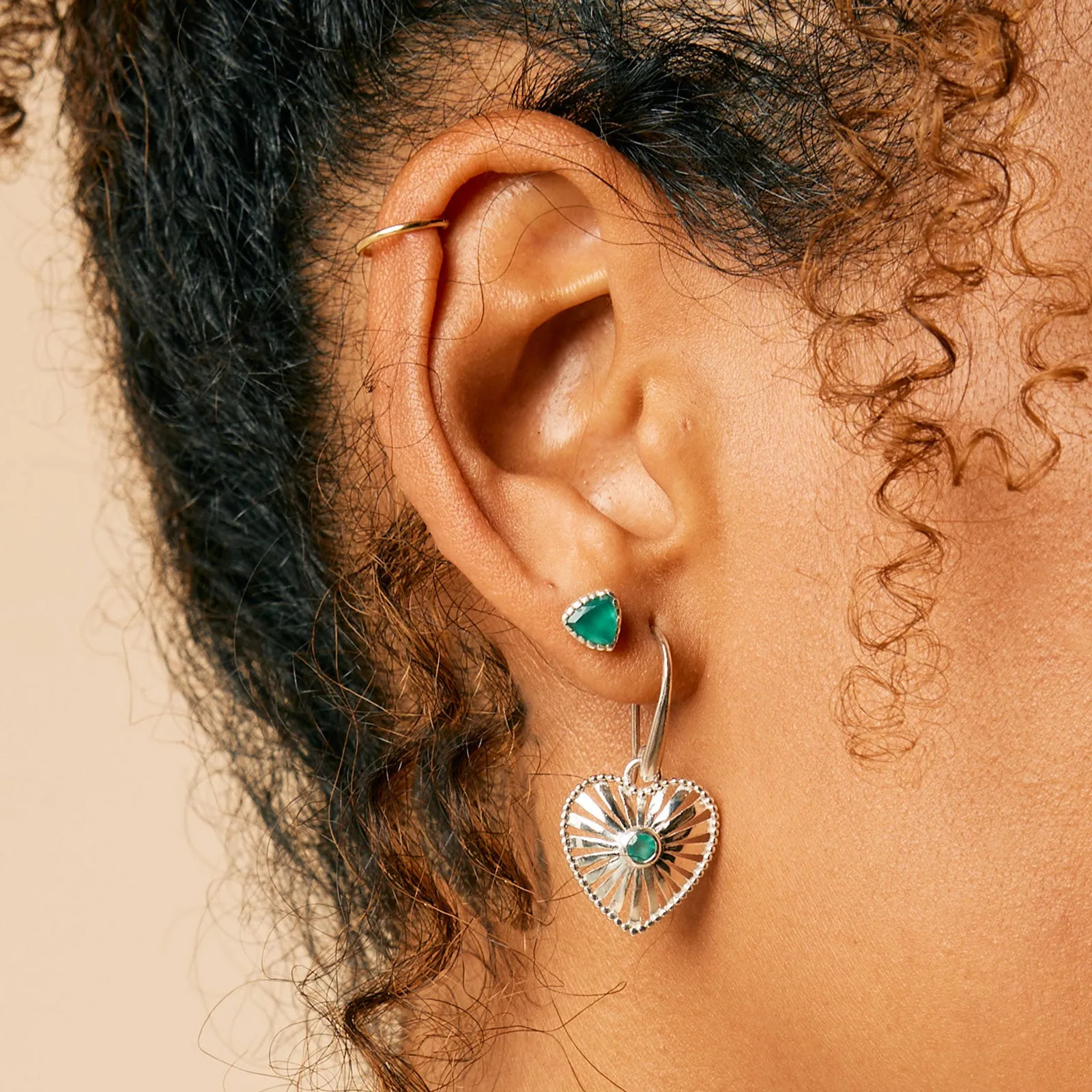 Heart Rays Earrings