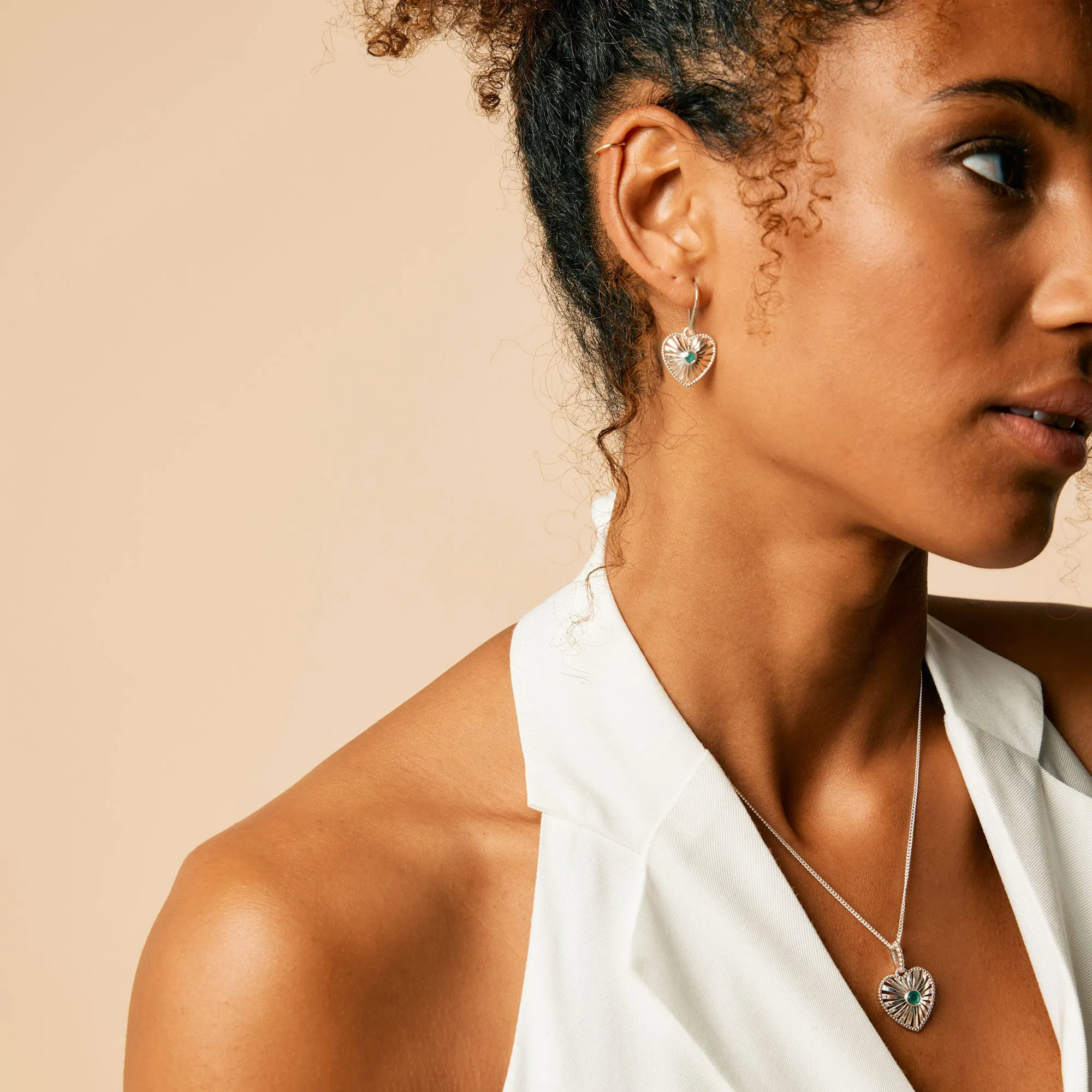 Heart Rays Earrings