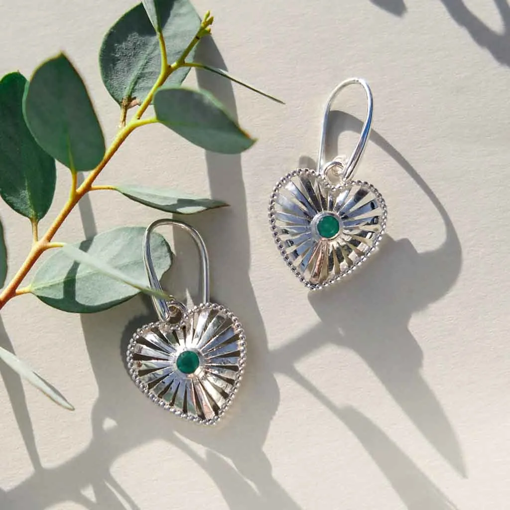 Heart Rays Earrings