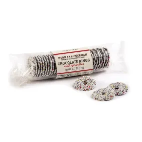 Herman Chocolate Rings with Sprinkles