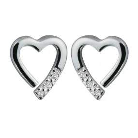 Hot Diamonds Romantic Heart Stud Earrings | Sterling Silver