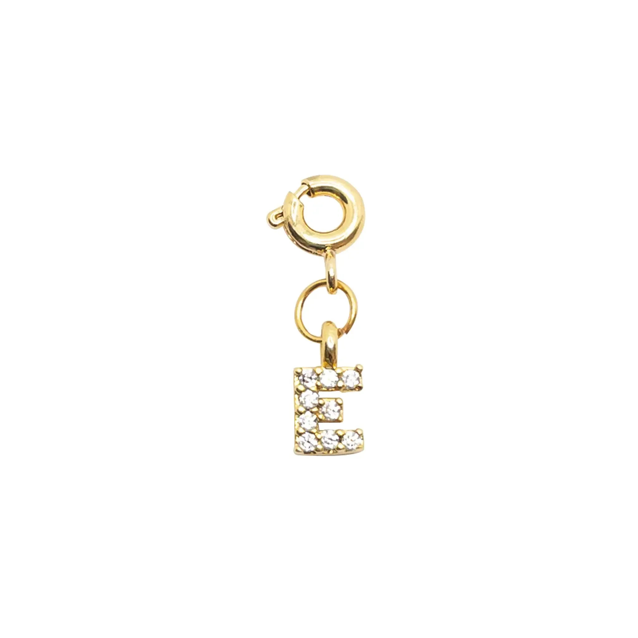 Initial E - Gold Charm