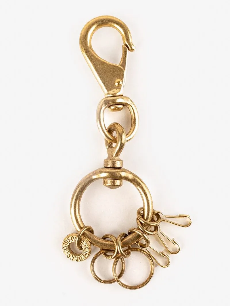 Iron Heart Large Clip with Rings and Clips-Brass