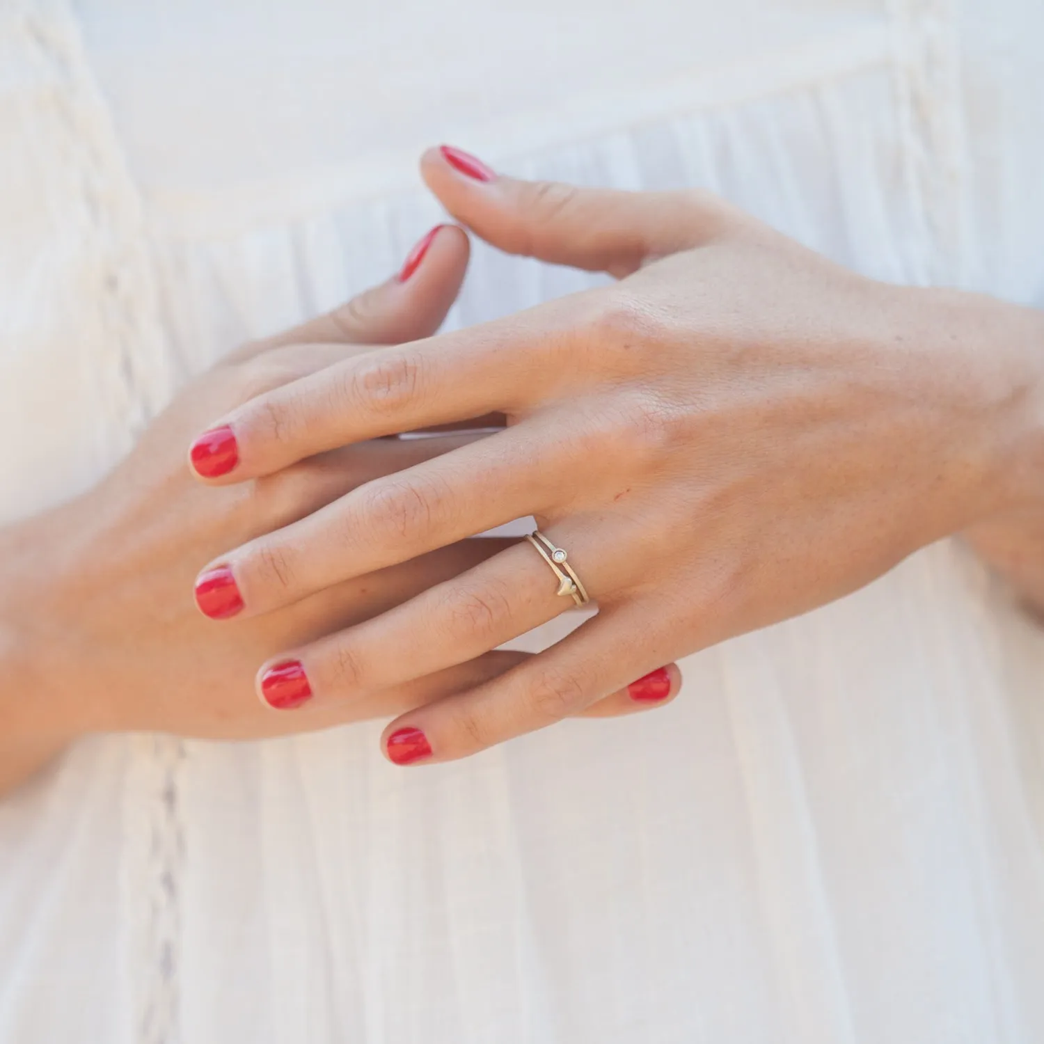 Love & Loss Ring Pair {14K Gold}