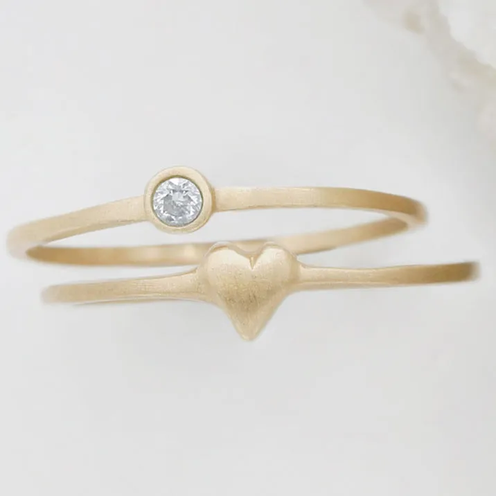 Love & Loss Ring Pair {14K Gold}