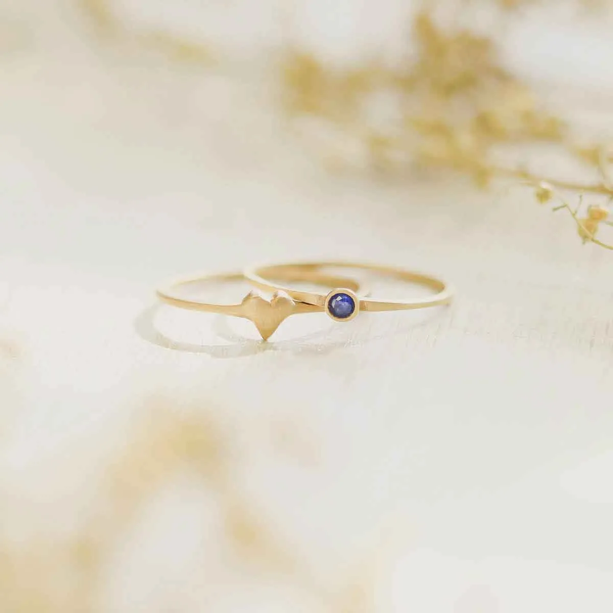 Love & Loss Ring Pair {14K Gold}