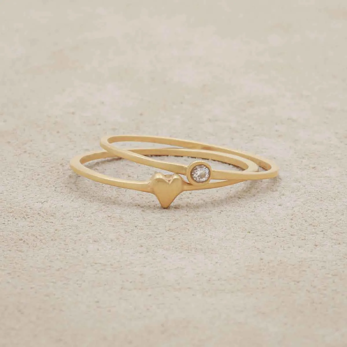 Love & Loss Ring Pair {14K Gold}