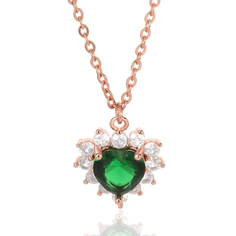 Lovely Heart, Butterfly, and Flower Pendant Necklaces