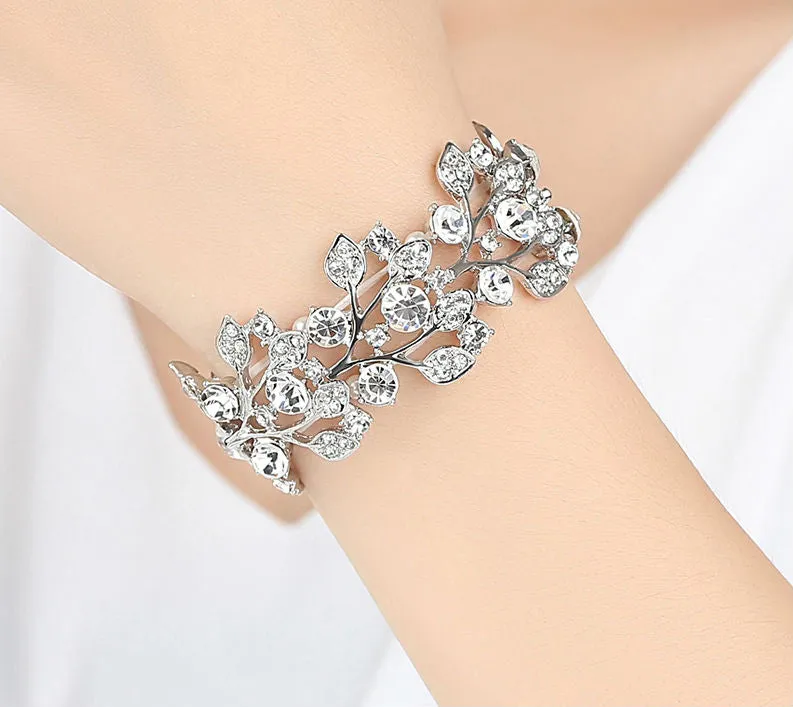 Luxury Crystal Leaf Bracelets