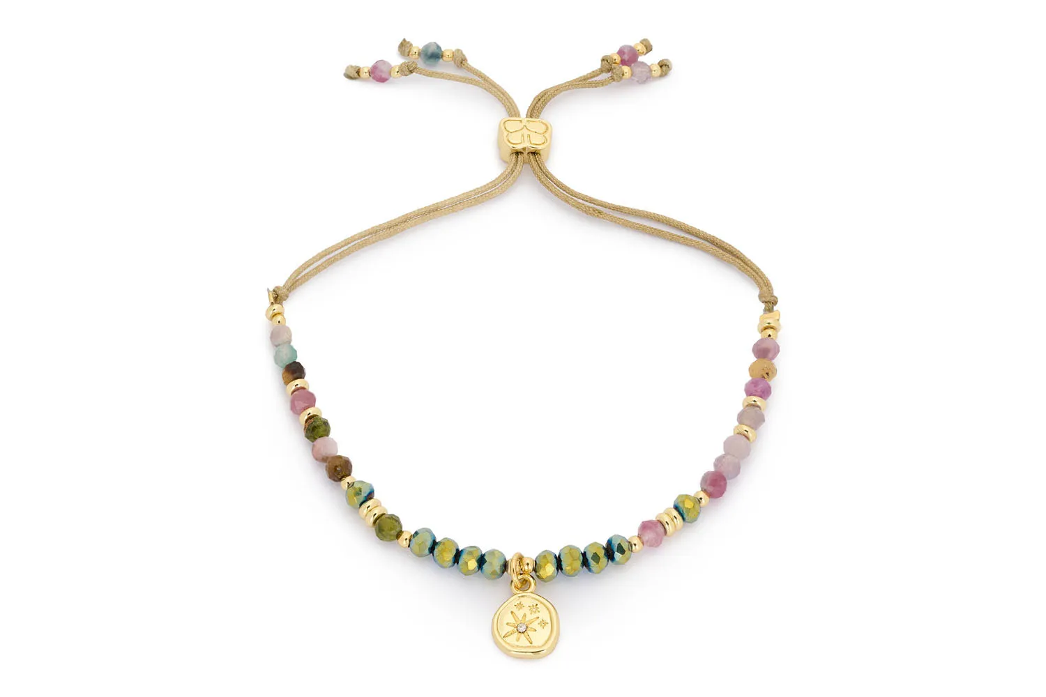 Majuli Gold & Tourmaline Stacking Bracelet