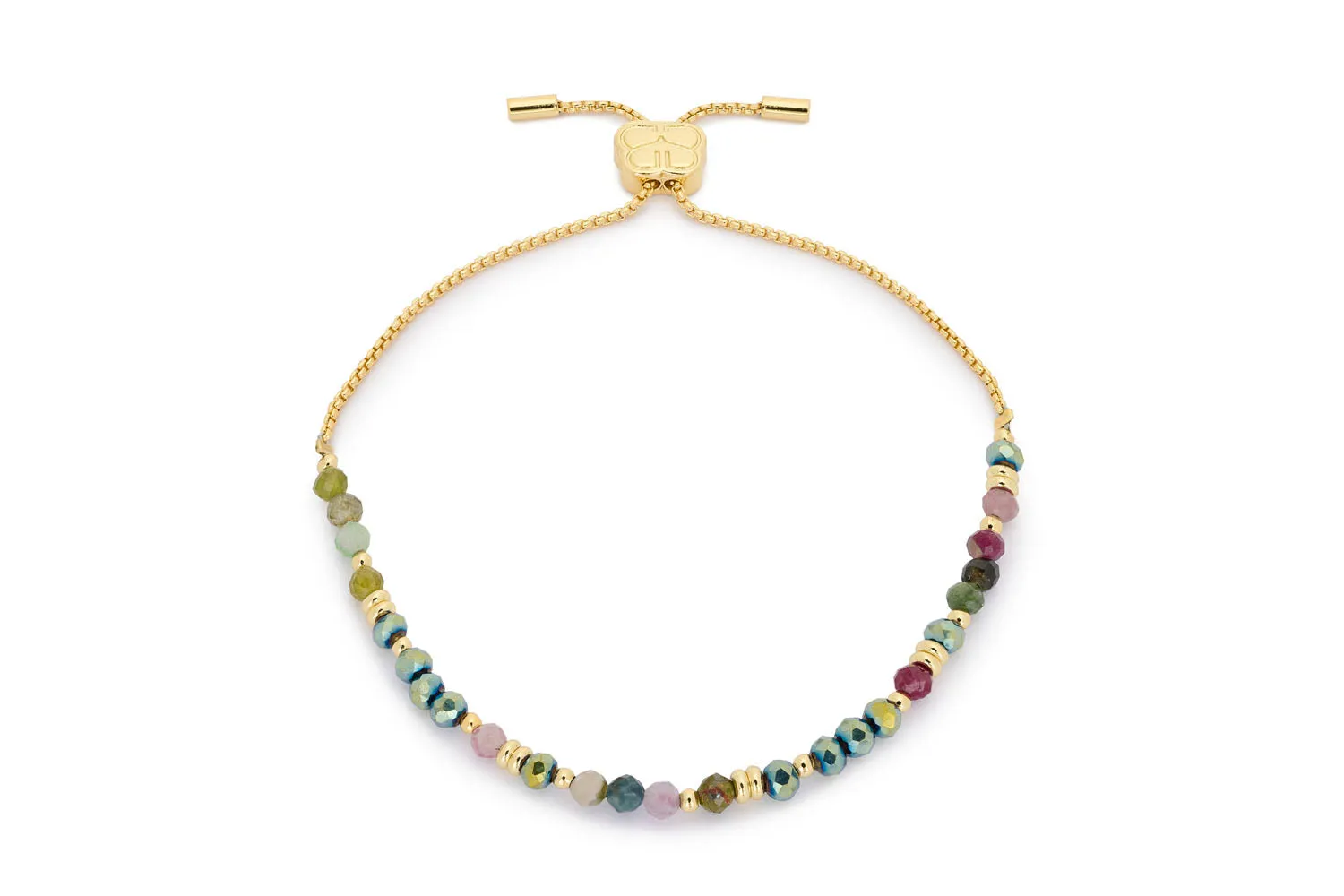 Majuli Gold & Tourmaline Stacking Bracelet