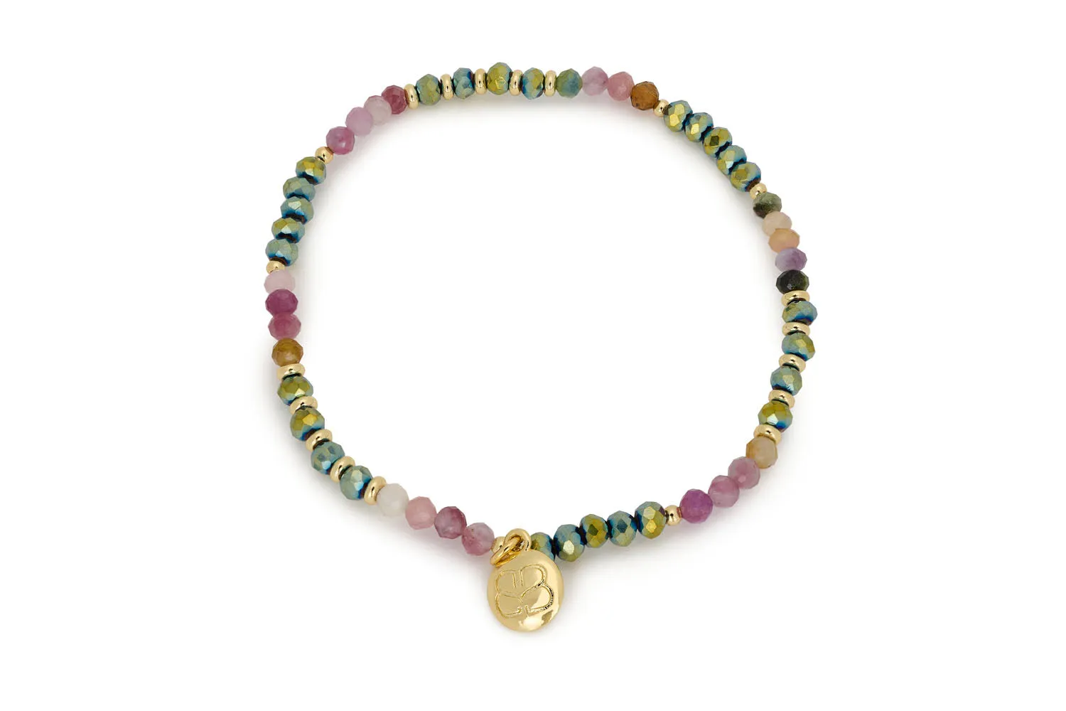 Majuli Gold & Tourmaline Stacking Bracelet