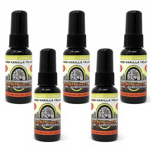 Mango Vanilla Yellow Air Freshener Bundle (5 Pack)