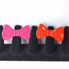 Metal Bow Rings- 2 Colors Available