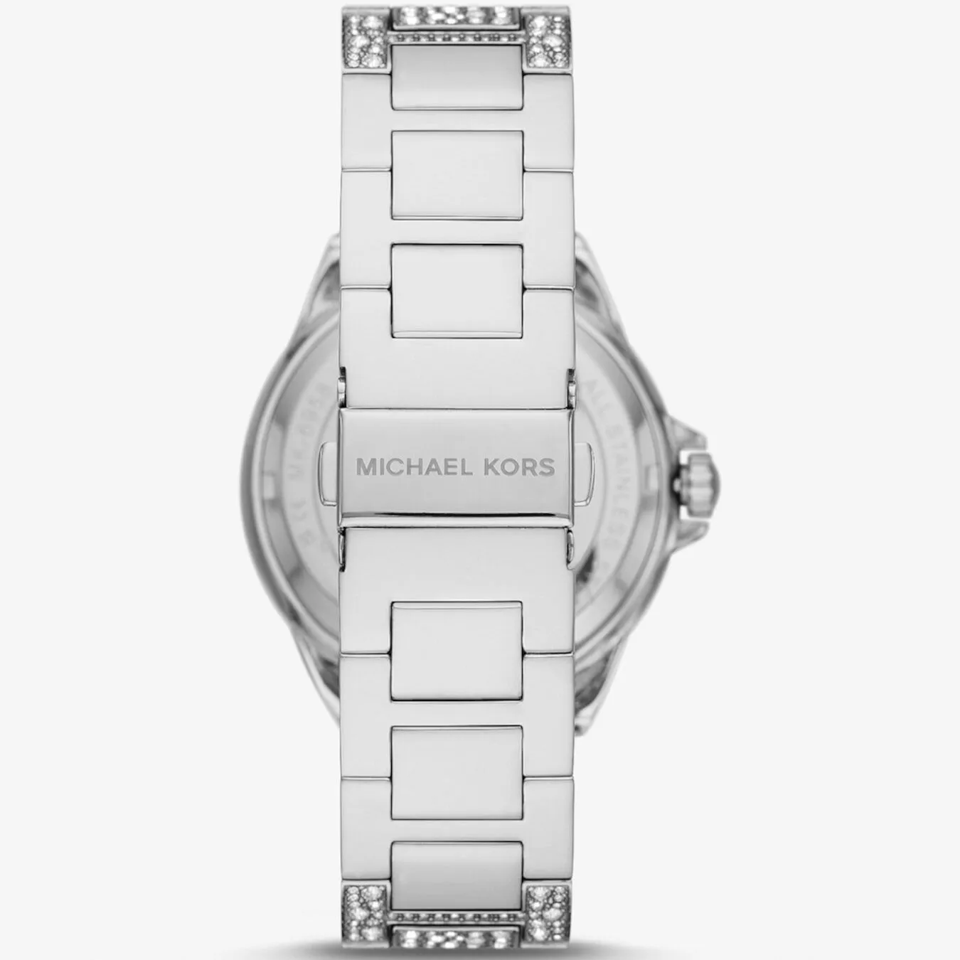 Michael Kors Oversized Camille Pavé Silver-Tone wristwatch, silver