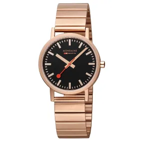 MONDAINE CLASSIC, 36MM, ROSE GOLD WATCH A660.30314.16SBR