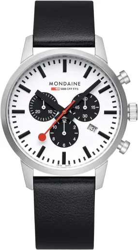 MONDAINE NEO, Black Vegan Grape Leather, 41 mm- MSD.41410.LBV CHRO