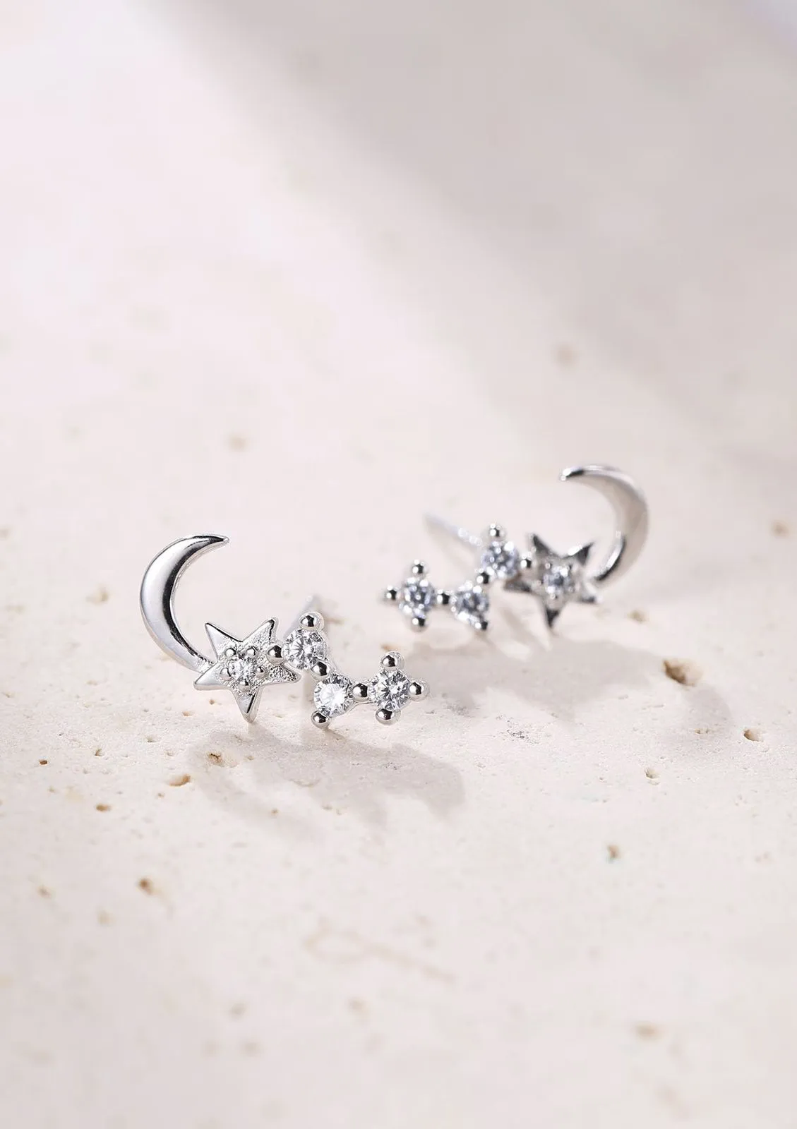 Night Sky Stud Earrings Sterling Silver