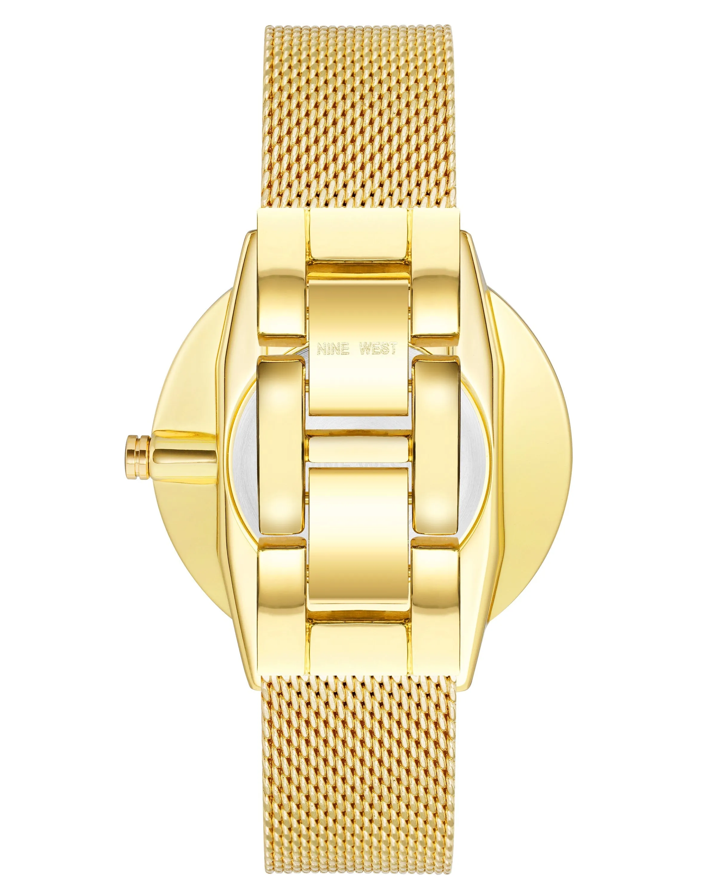Nine West Gold Dial Analog Watch For -  Ladies NW-1980CHGB