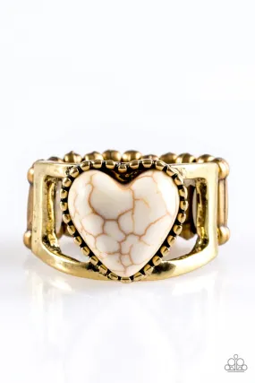 Paparazzi Ring ~ Rule With Your Heart - Brass