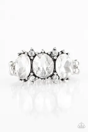 Paparazzi Ring ~ Straighten Your Crown - White