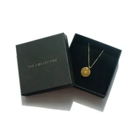 Personalised Large Disc Charm in Gold