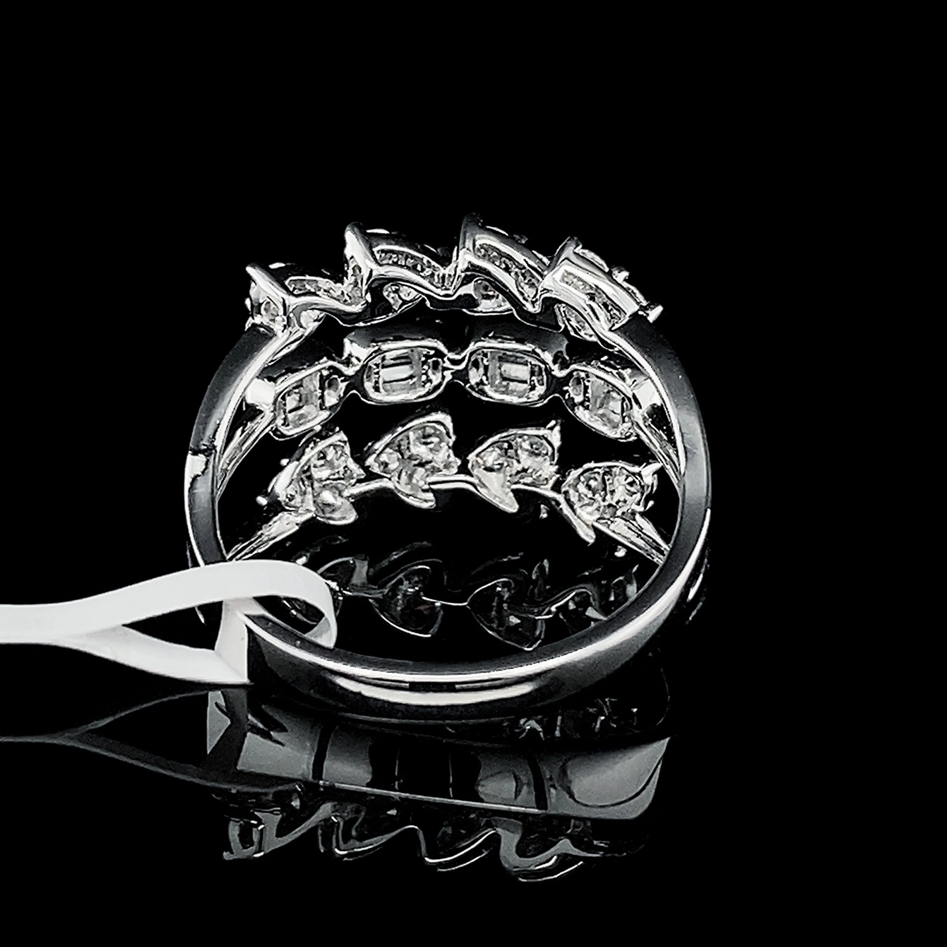 PREORDER | Heart & Oval Layered Stack Diamond Ring 14kt