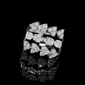 PREORDER | Heart & Oval Layered Stack Diamond Ring 14kt