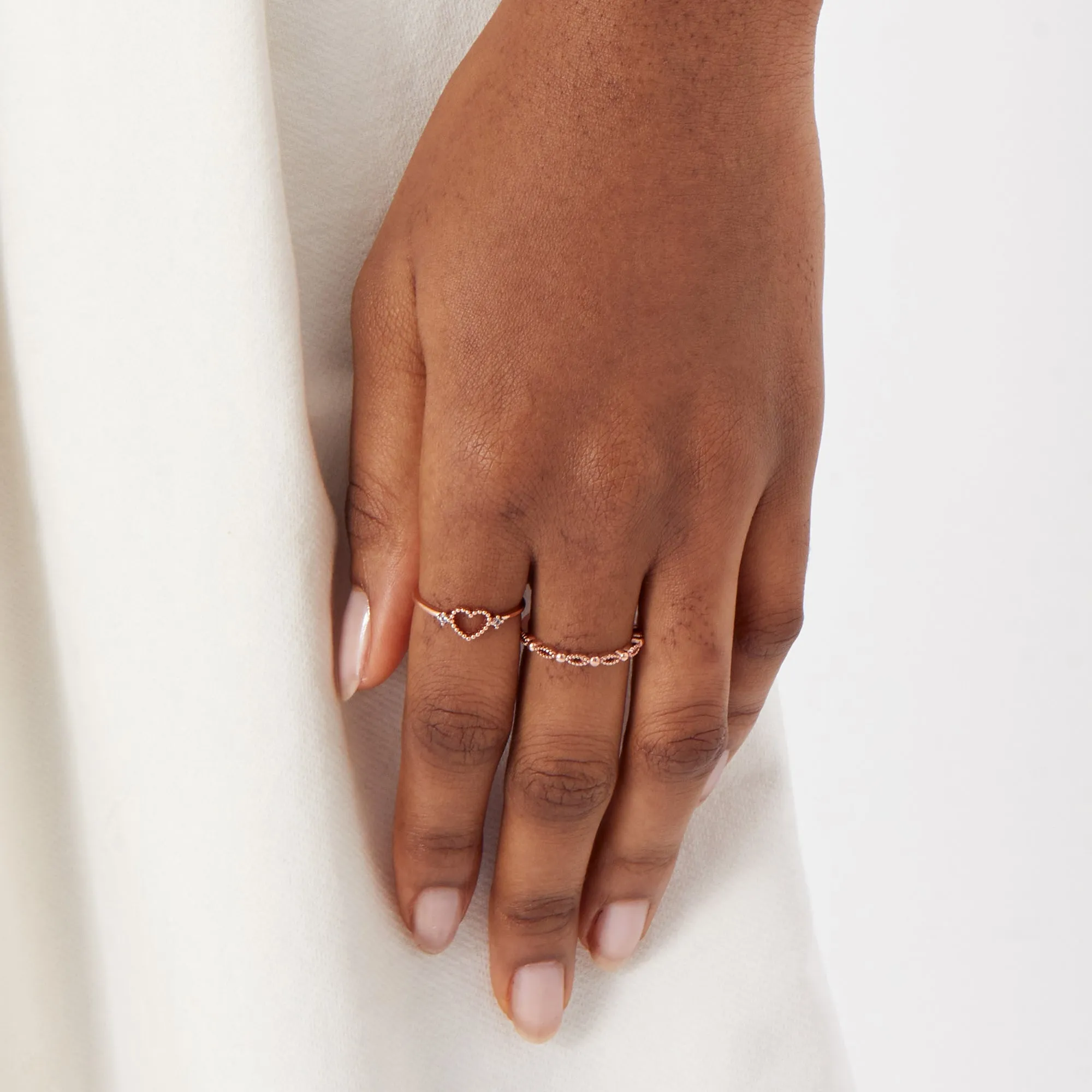Real Gold Plated 3 Pack Stacking Rings For Women By Accessorize London (Large)