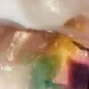 Resin Heart Post Earring