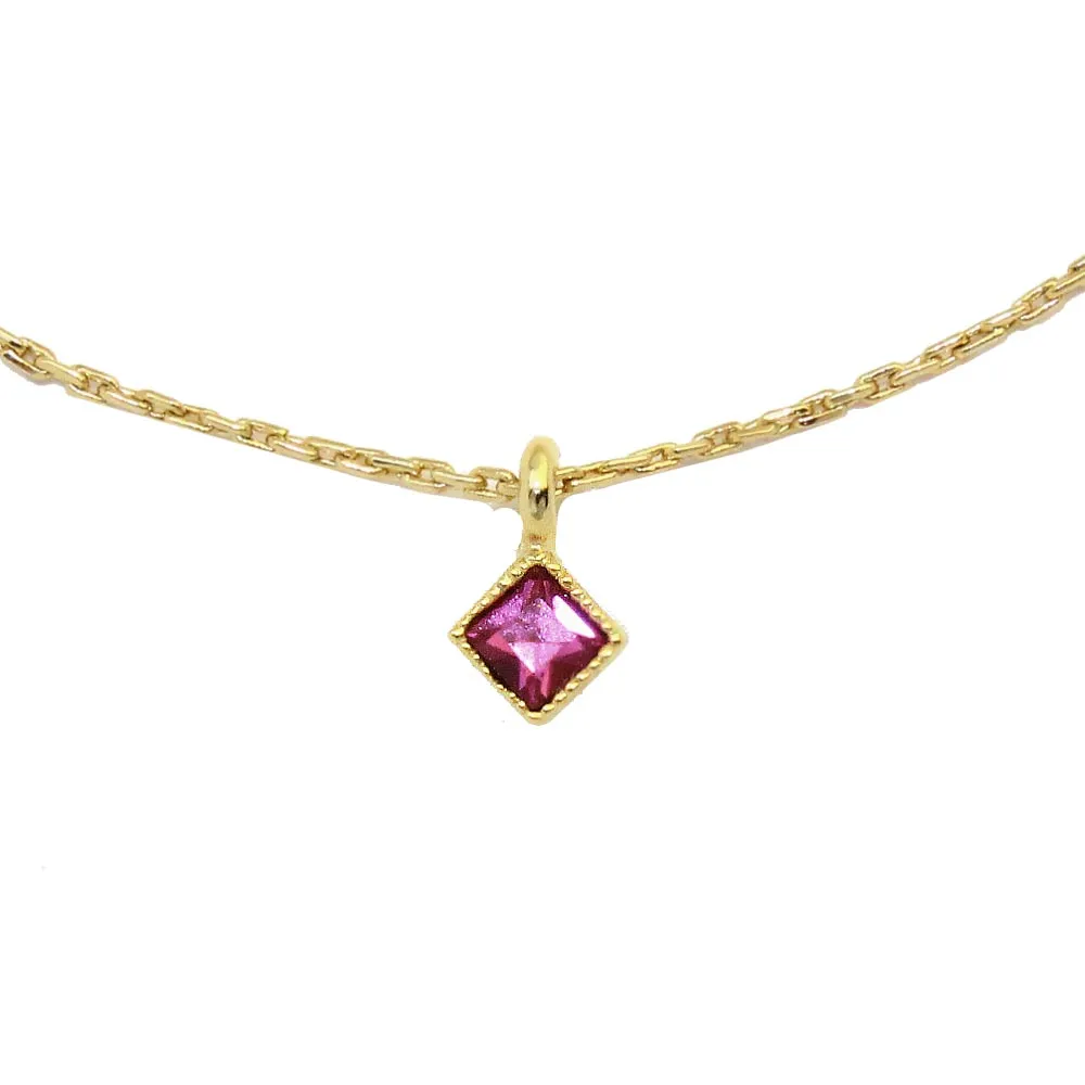 Rhombus Stone Necklace