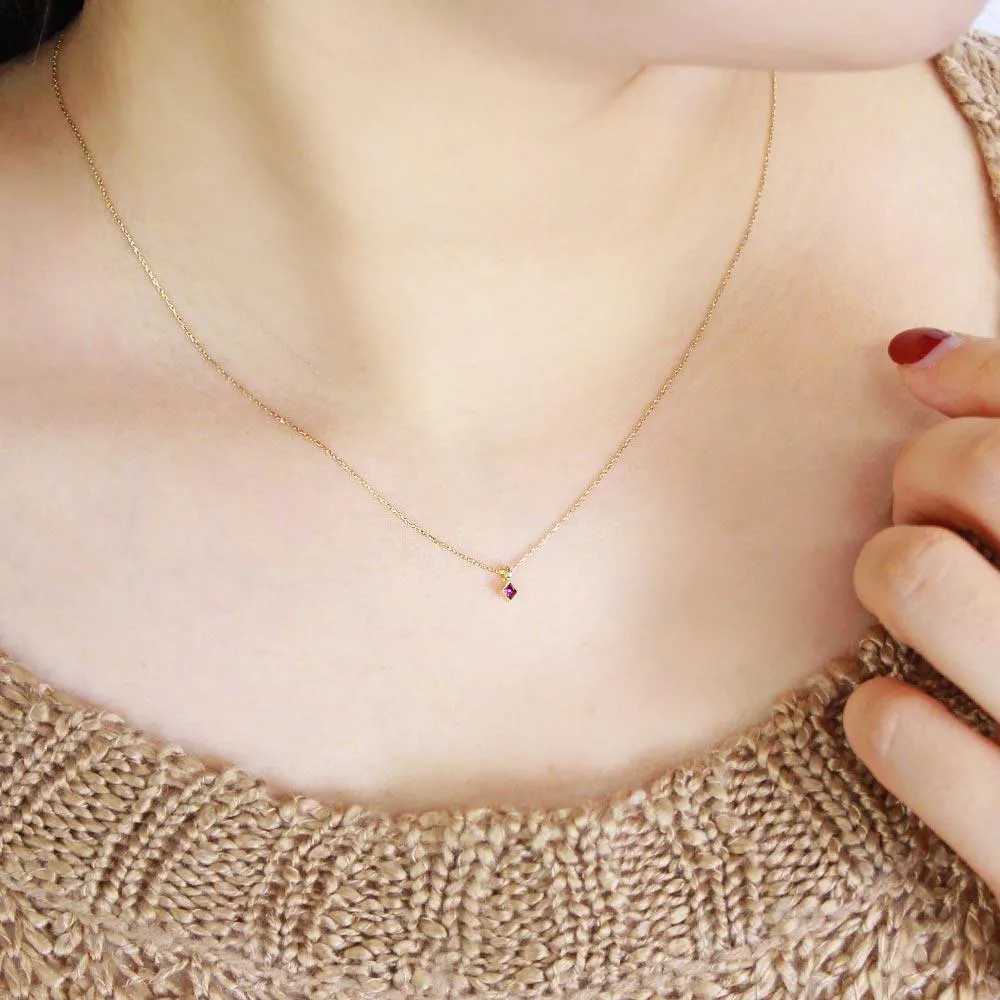 Rhombus Stone Necklace