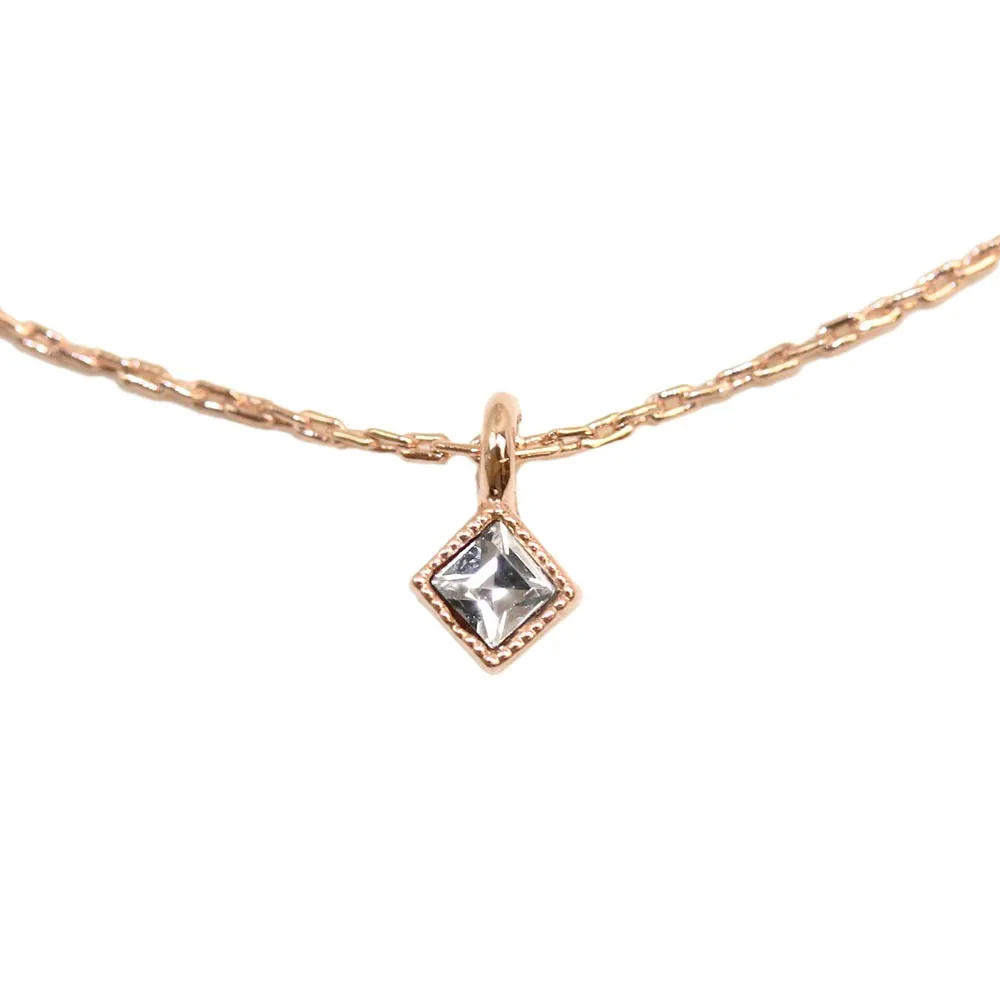 Rhombus Stone Necklace