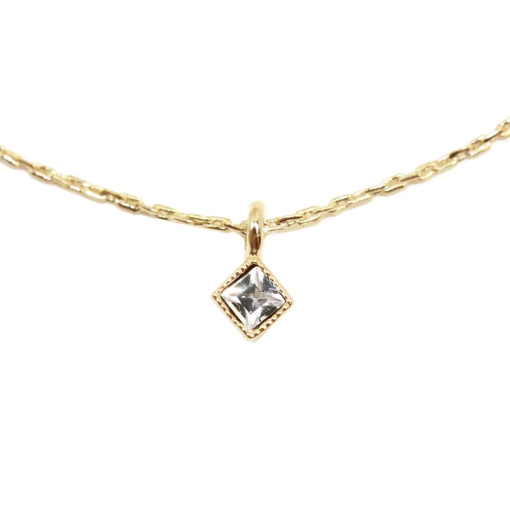 Rhombus Stone Necklace