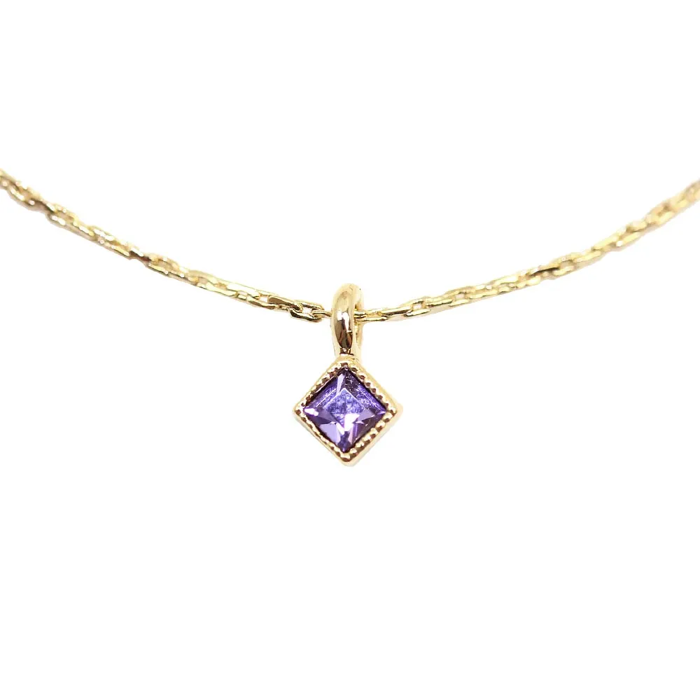 Rhombus Stone Necklace