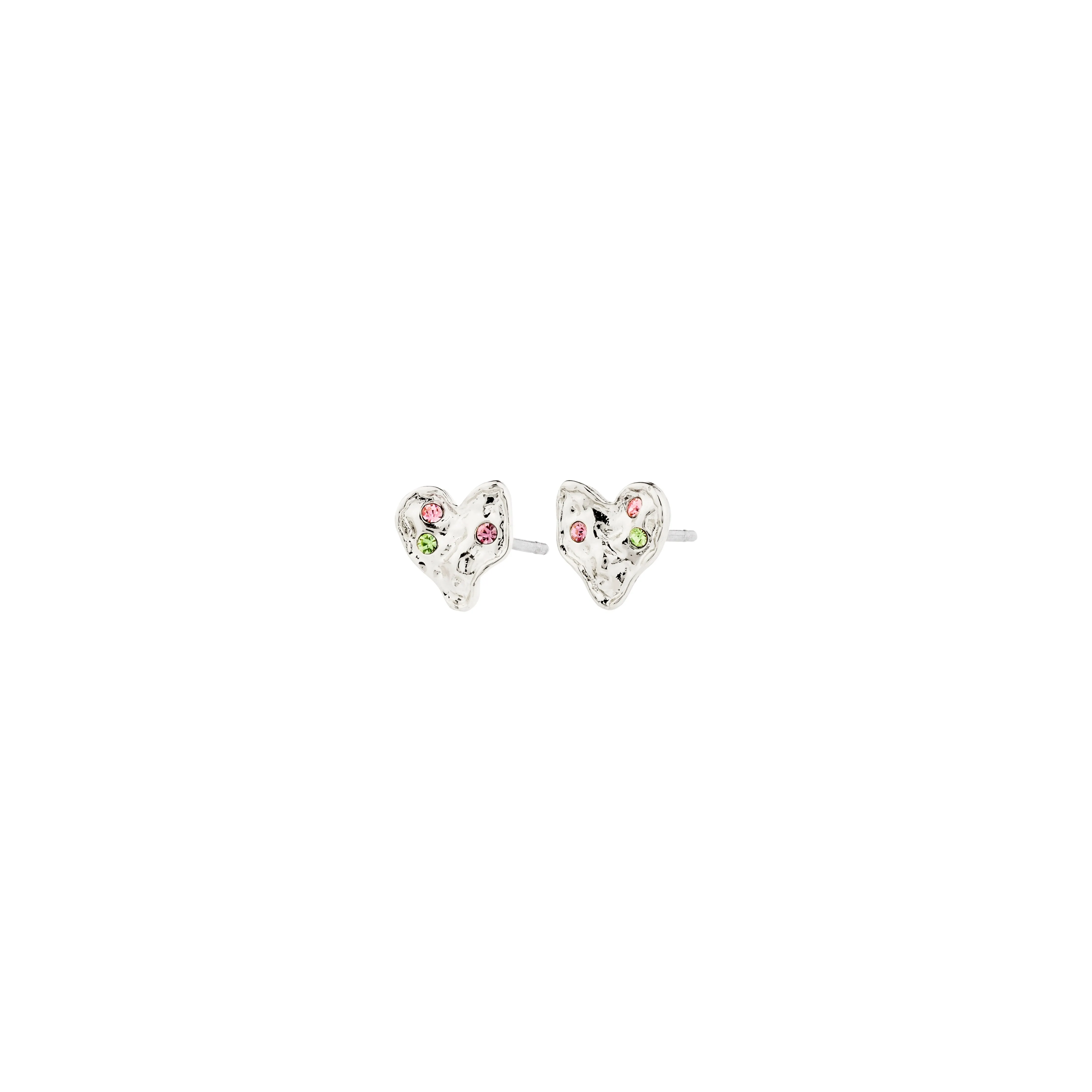 RYAN heart earrings silver-plated