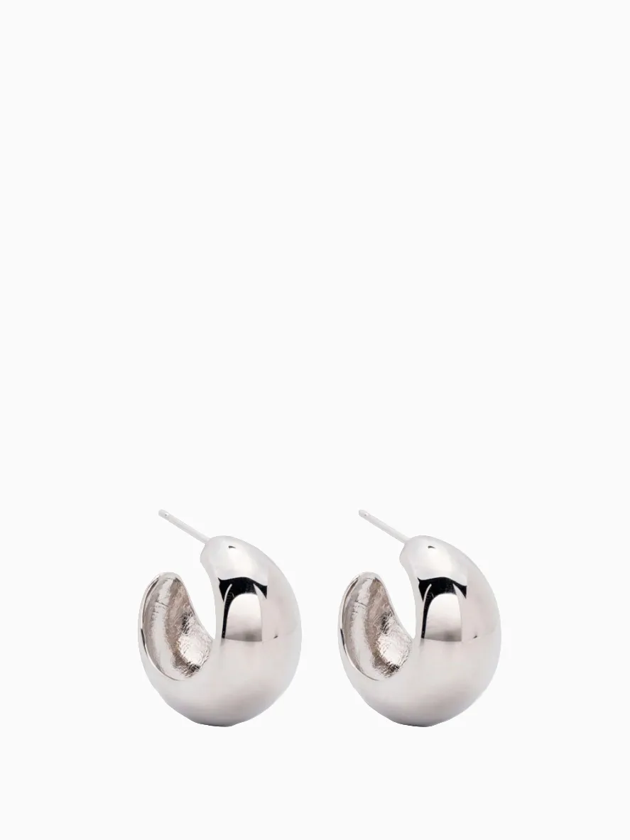 Shiny-crescent earrings