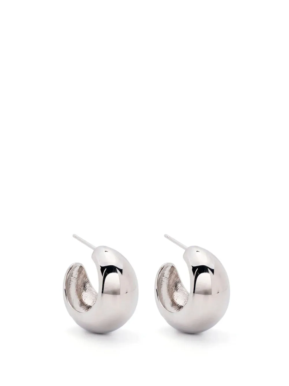 Shiny-crescent earrings