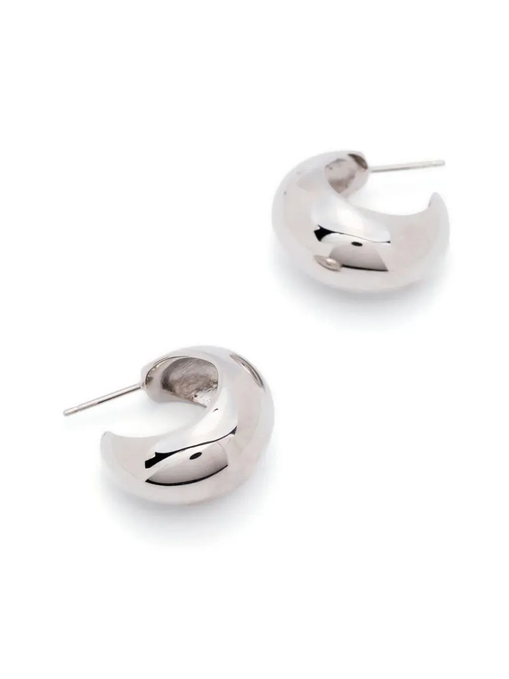Shiny-crescent earrings