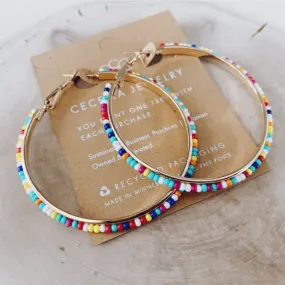 Sprinkles Hoop Earrings