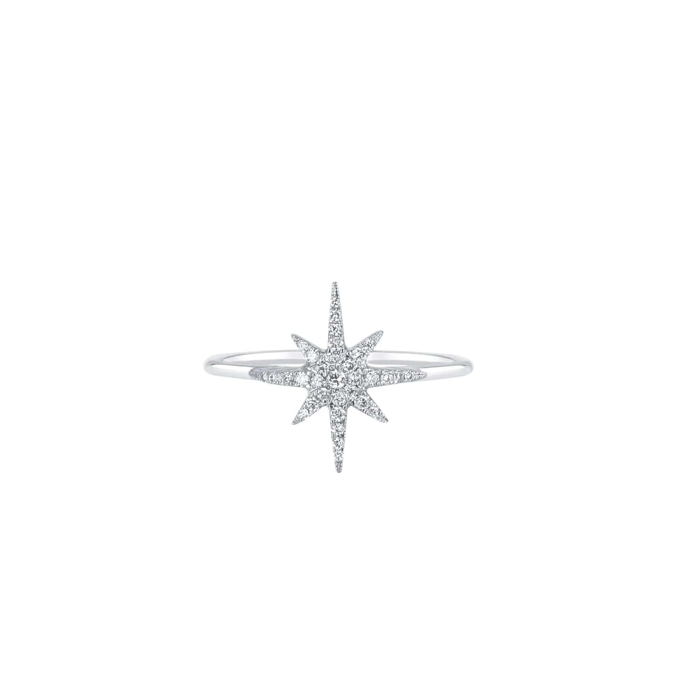 Starburst Ring - White diamonds