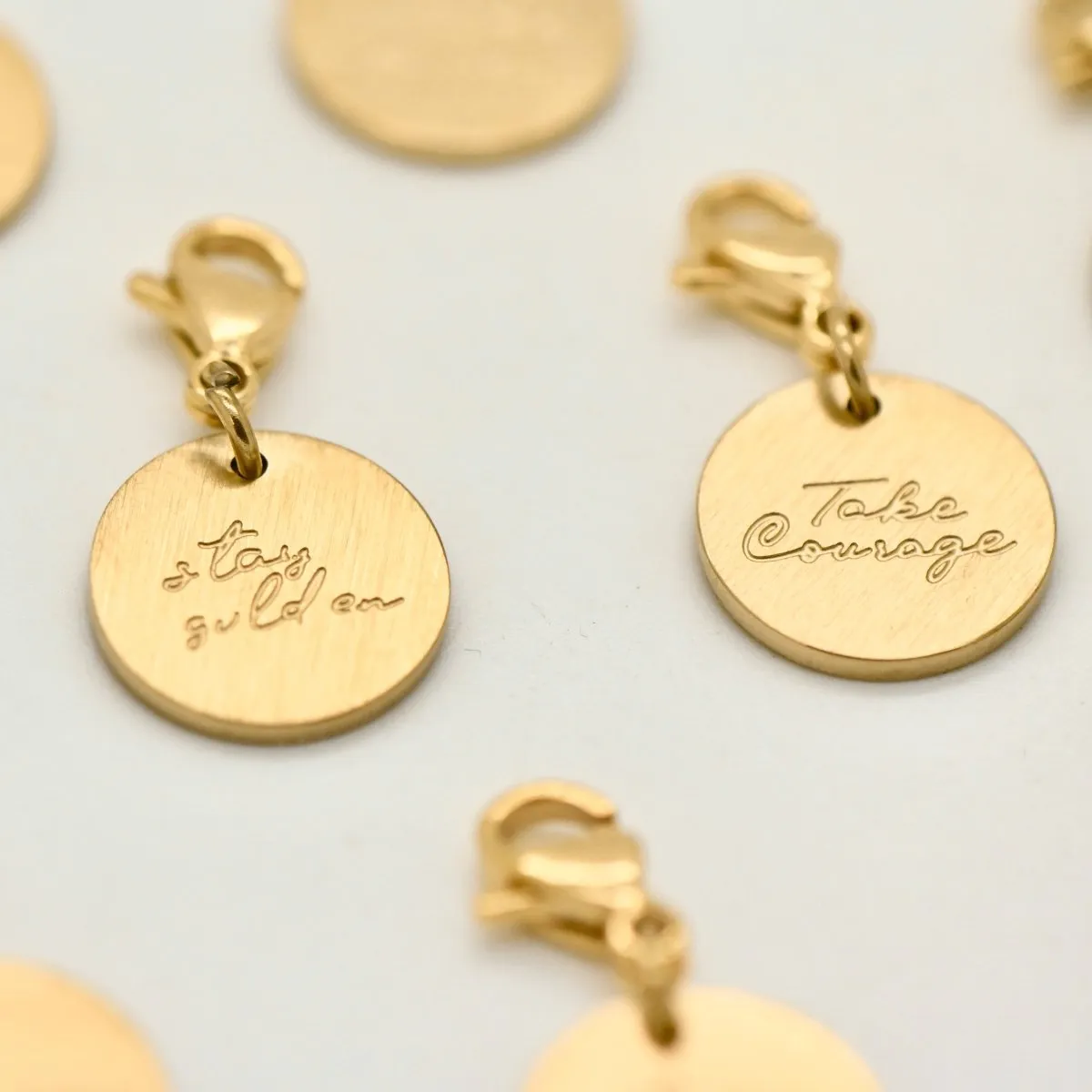 ‘Stay Golden’ Engraved Charm