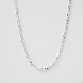Sterling Silver Figaro Chain - 24"
