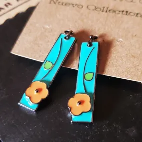 Tangerine Bloom Earrings